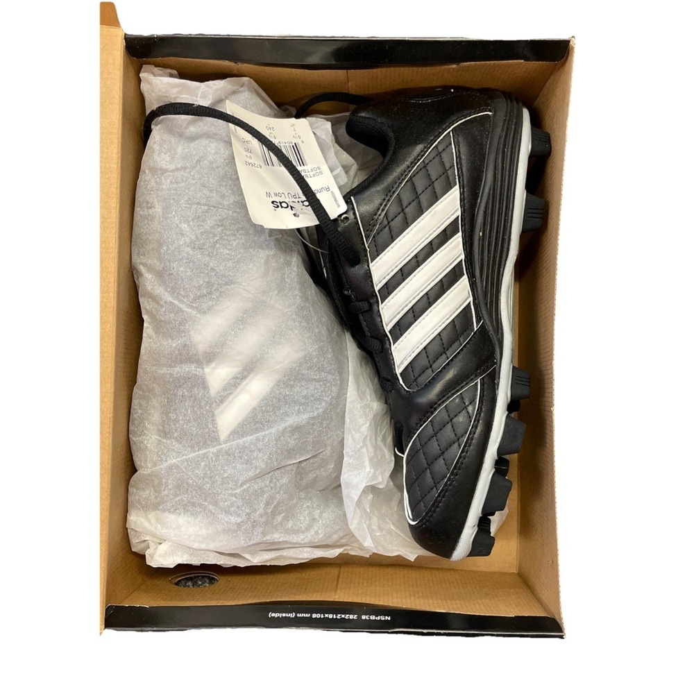 Adidas Rundown Low Top Softball Mold Women Size 7‎ Black Shoes